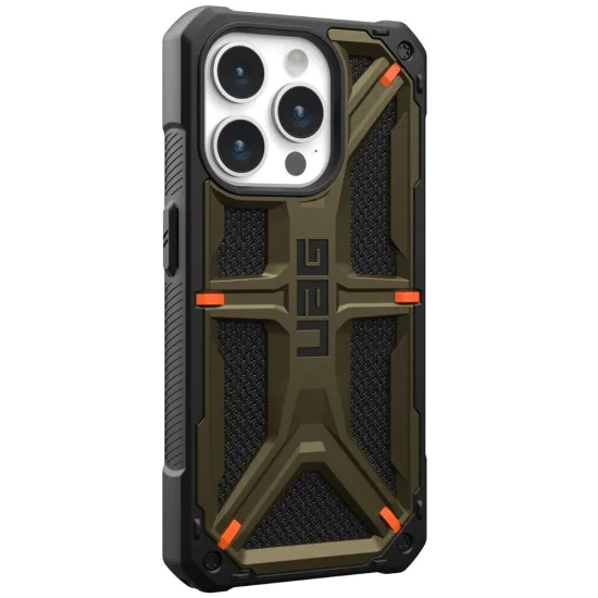 Калъф за iPhone 15 Pro - UAG Monarch - Kevlar Element Green
