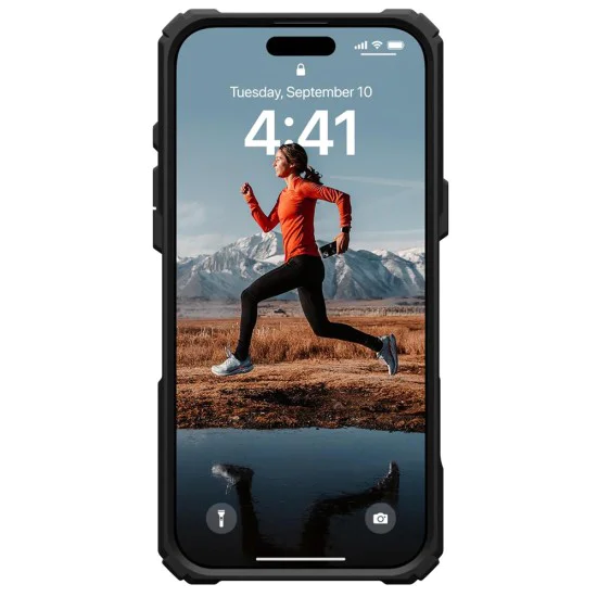 Калъф за iPhone 16 Pro - UAG Plasma XTE MagSafe - Черен / Оранжев