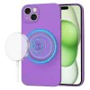 Калъф за iPhone 15 Plus - SoftFlex MagSafe - Лилав