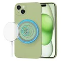 Калъф за iPhone 15 Plus - SoftFlex MagSafe - Matcha