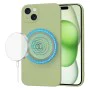 Калъф за iPhone 15 Plus - SoftFlex MagSafe - Matcha