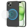 Калъф за iPhone 15 Plus - SoftFlex MagSafe - черен