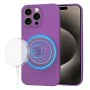 Калъф за iPhone 15 Pro Max - SoftFlex MagSafe - Лилав
