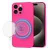 Калъф за iPhone 15 Pro Max - SoftFlex MagSafe - Hot Pink