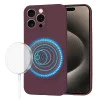 Калъф за iPhone 15 Pro Max - SoftFlex MagSafe - Plum Red