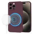 Калъф за iPhone 15 Pro Max - SoftFlex MagSafe - Plum Red