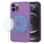 Калъф за iPhone 12 Pro - SoftFlex MagSafe - Лилав