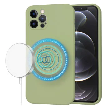 Калъф за iPhone 12 Pro - SoftFlex MagSafe - Matcha