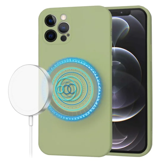 Калъф за iPhone 12 Pro - SoftFlex MagSafe - Matcha