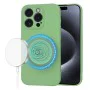 Калъф за iPhone 15 Pro - SoftFlex MagSafe - Mint Green