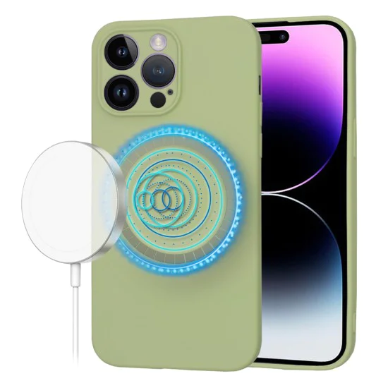 Калъф за iPhone 14 Pro Max - SoftFlex MagSafe - Matcha