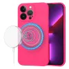 Калъф за iPhone 13 Pro - SoftFlex MagSafe - Hot Pink