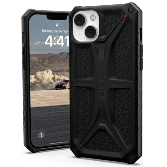 Калъф за iPhone 14 Plus - UAG Monarch - Kevlar Black