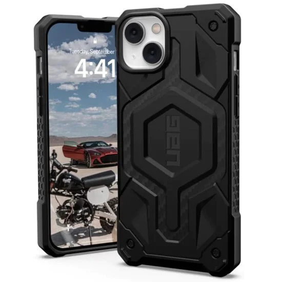 Калъф за iPhone 14 Plus - UAG Monarch Pro MagSafe - Carbon Fiber