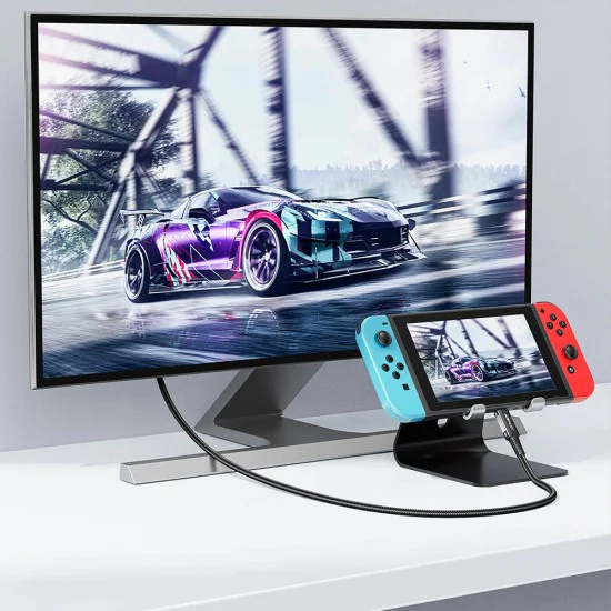 Видео кабел C1-10 – Acefast, Type-C към HDMI, 4k@60Hz, Plug and Play, 1,8 м – черен