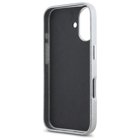 Калъф за IPhone 16 - Karl Lagerfeld Hardcase Leather Hotel (KLHCCHCP16SPGWWCMKKHG) - сив RSG
