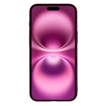 Калъф за iPhone 16 Plus - Carbonite FiberShell - Червен