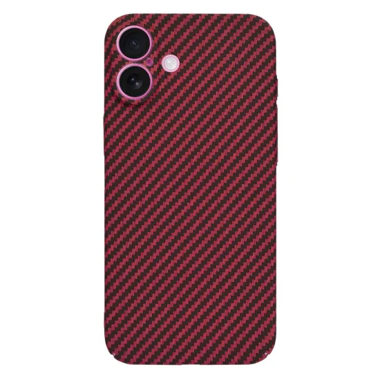 Калъф за iPhone 16 Plus - Carbonite FiberShell - Червен