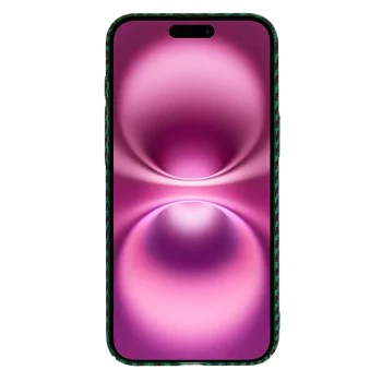 Калъф за iPhone 16 Plus - Carbonite FiberShell - Зелен
