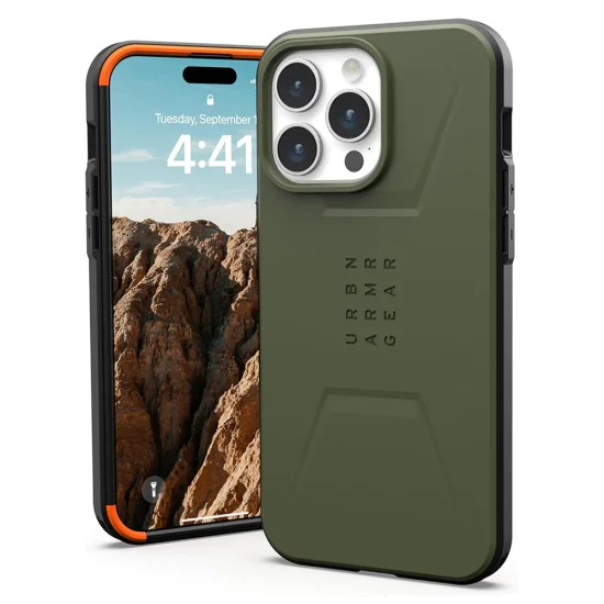 Калъф за iPhone 15 Pro - UAG Civilian MagSafe - Olive Drab