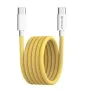 Кабел за данни Type-C за Apple, Android, PD60W, супер бързо зареждане, 1 м - (PCB114D) - жълт