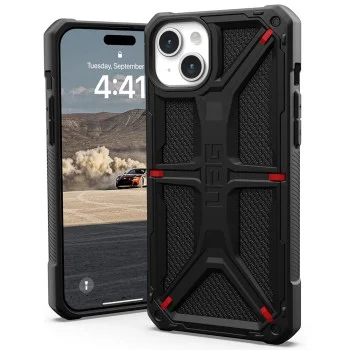 Калъф за iPhone 15 Plus - UAG Monarch - Kevlar Black