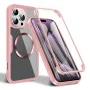Калъф за iPhone 16 Pro Max + Протектор - ColorVerse 360 ​​MagSafe MagSafe Series - розов