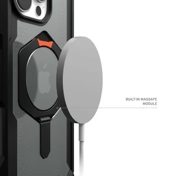 Калъф за iPhone 16 Pro - UAG Plasma XTE MagSafe - Черен / Оранжев