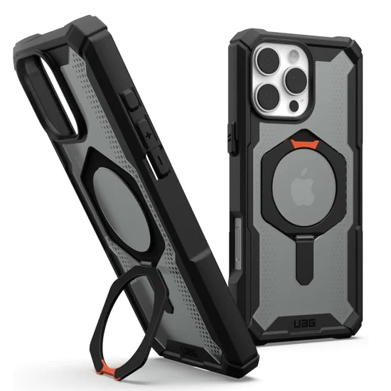 Калъф за iPhone 16 Pro - UAG Plasma XTE MagSafe - Черен / Оранжев