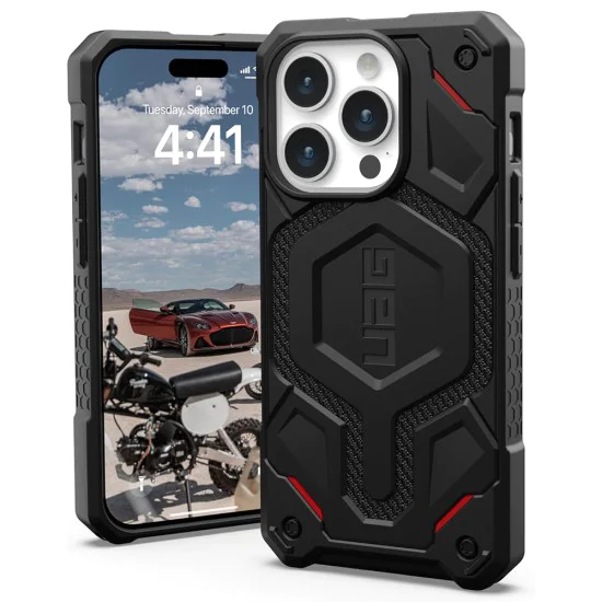 Калъф за iPhone 15 Pro - UAG Monarch Pro - Kevlar Black