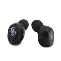 Слушалки за поставяне в ушите, Bluetooth 5.0, TWS, IPX4 - Guess (GUTWSTST31EU) - лилави