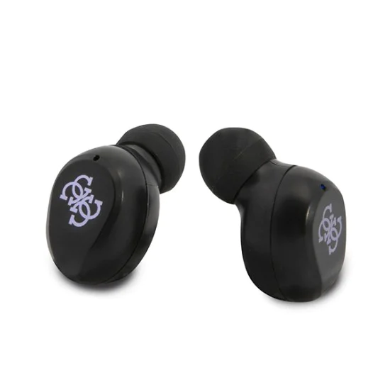 Слушалки за поставяне в ушите, Bluetooth 5.0, TWS, IPX4 - Guess (GUTWSTST31EU) - лилави
