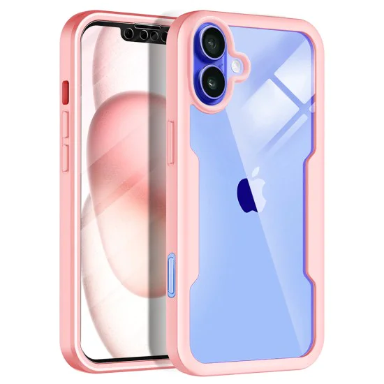 Калъф за iPhone 16 + Folie - ColorVerse 360 ​​Series - Pink