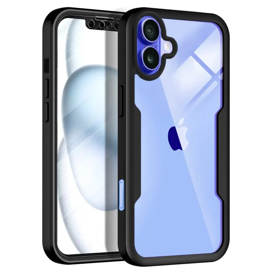 Калъф за iPhone 16 + калъф - ColorVerse 360 ​​Series - черен