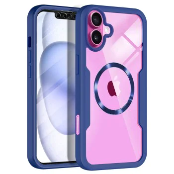 Калъф за iPhone 16 Plus + калъф - ColorVerse 360 ​​MagSafe MagSafe Series - син