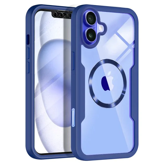 Калъф за iPhone 16 + калъф - ColorVerse 360 ​​MagSafe MagSafe Series - син