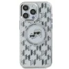 Калъф за iPhone 15 - Karl Lagerfeld IML MagSafe (KLHMP15SHMCKMMHT) - Прозрачен монограм Karl&Choupette Head