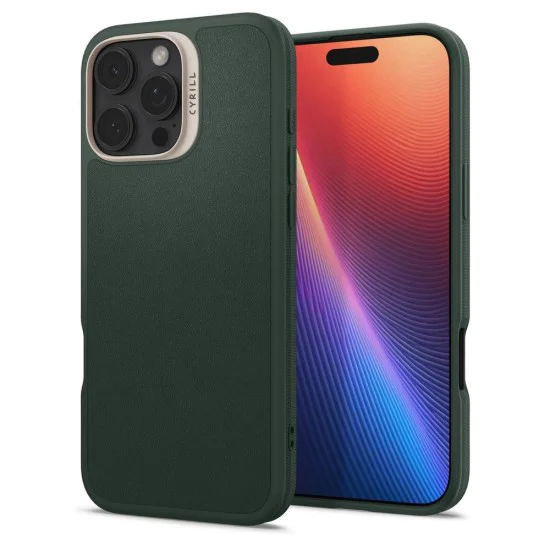 Калъф за iPhone 16 Pro Max - Spigen Cyrill Kajuk MagSafe - Forest Green