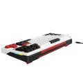 Havit - Геймърска клавиатура (KB902L) - USB-C, с RGB светлини, 1.8 м, 200 мА - Черна / Бяла / Червена