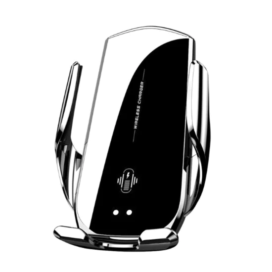 Havit - Стойка за кола с безжично зареждане (W3034) - Автоматично затягане, Вентилационен отвор, 15W - Черна
