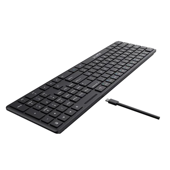 Havit - Кабелна клавиатура (KB252) - USB-C, 300mA, 1.5m, 5V - Черна