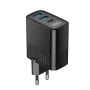 Havit - Зарядно за стена (UCLE001 EU) - 2x USB, Type-C, 30W, GaN технология - Черно
