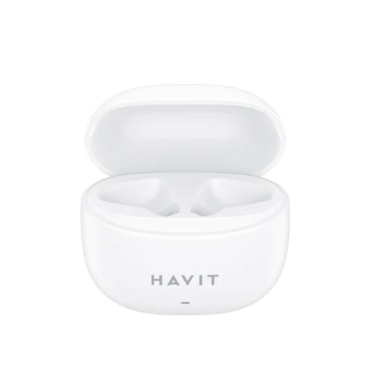 Havit - Безжични слушалки (TW941) - с микрофон, Bluetooth 5.3, True Wireless Stereo, Type-C, 250mAh - Бяла