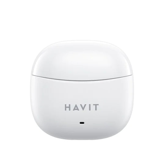Havit - Безжични слушалки (TW941) - с микрофон, Bluetooth 5.3, True Wireless Stereo, Type-C, 250mAh - Бяла