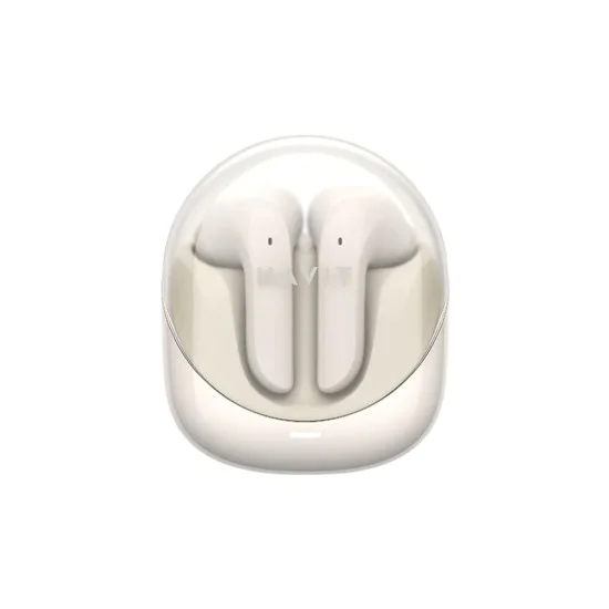 Безжични слушалки за видео игри, Bluetooth 5.3, TWS, ENC, USB-C, 400mAh - Havit Modern Buds (TW974) - бежови