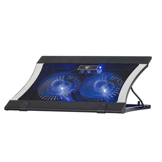 Охлаждаща стойка 9 - 17, 2x USB, 1000RPM - Havit (F2051) - Черна