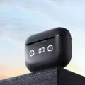 Bluetooth 5.4, ANC, TWS, Type-C, 420mAh, TWS, Безжични слушалки с цифров дисплей с Bluetooth 5.4, Type-C, TWS, 420mAh, Havit Life App - черни