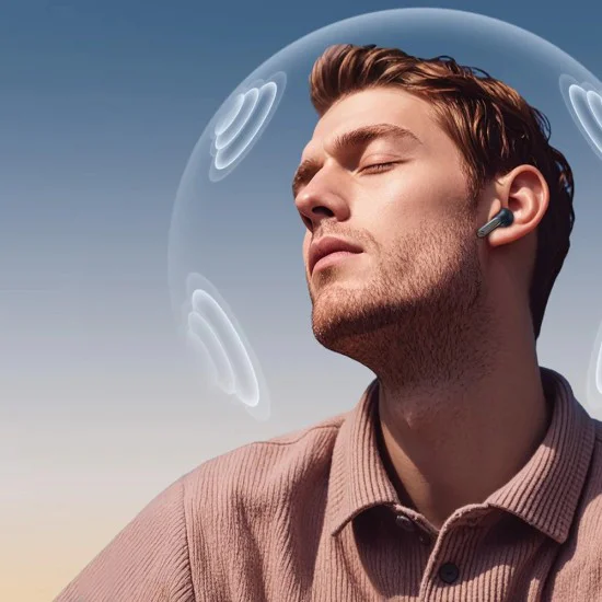 Bluetooth 5.4, ANC, TWS, Type-C, 420mAh, TWS, Безжични слушалки с цифров дисплей с Bluetooth 5.4, Type-C, TWS, 420mAh, Havit Life App - черни