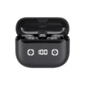 Bluetooth 5.4, ANC, TWS, Type-C, 420mAh, TWS, Безжични слушалки с цифров дисплей с Bluetooth 5.4, Type-C, TWS, 420mAh, Havit Life App - черни