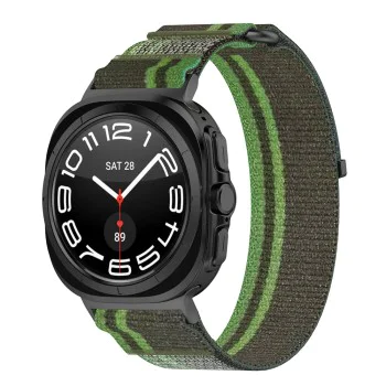 Каишка за Samsung Galaxy Watch Ultra 47mm - Каишка за часовник (W054) - Тъмно зелено / сиво